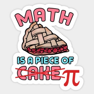 Math is a piece of Pi Sticker